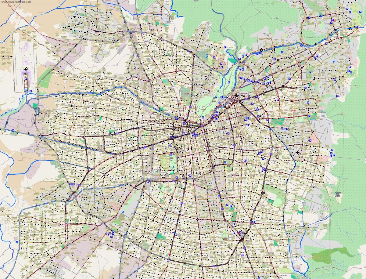 kart byen santiago Chile