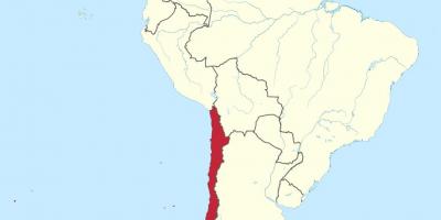 Chile i sør-amerika kart