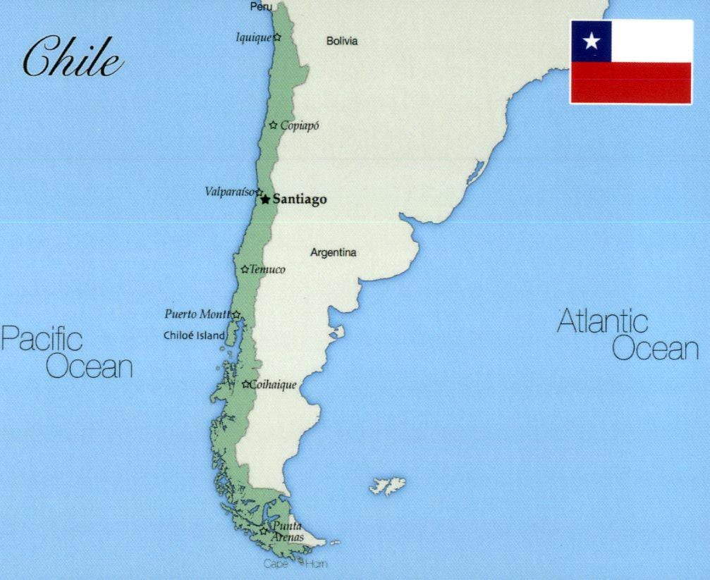 Kart over $ this_region Chile