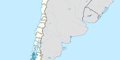 Kart av antofagasta i Chile