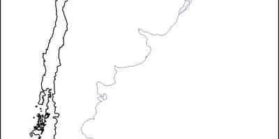 Blank kart over Chile