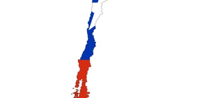 Chile kart flagg