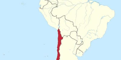 Chile i sør-amerika kart